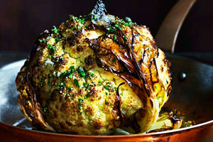 Roasted Cauliflower + Moroccan Couscous