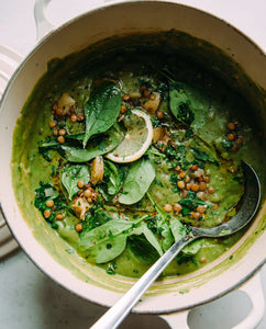 Lentil Soup With Spinach and Lemon